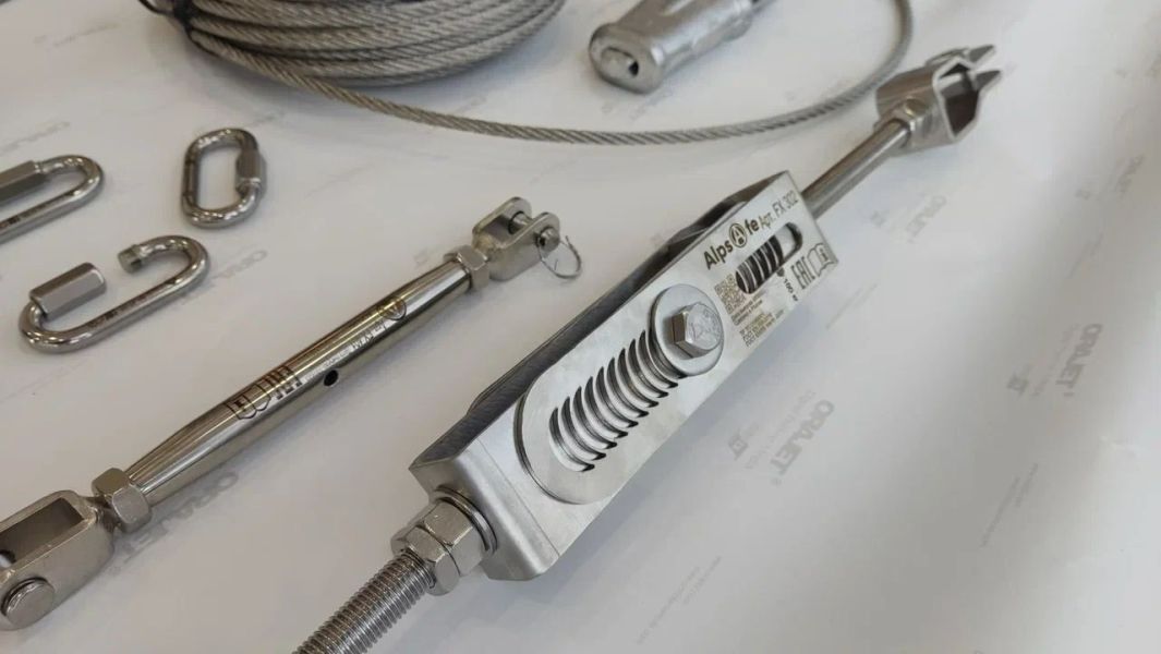 Мобильная гибкая горизонтальная анкерная линия M-FLEX 20 м Alpsafe, Название цвета: Серебристый, Размер: 20 м, Страна-производитель: РОССИЯ, изображение 2