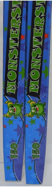 Лыжи детские с насечкой и креплениями NNN Monster р. 150, изображение 4