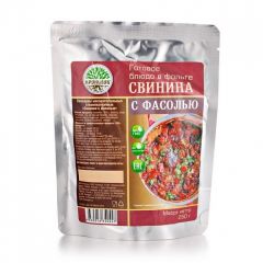 Готовое блюдо "Свинина с фасолью" 250 г. (Кронидов)