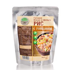 Готовое блюдо "Каша рисовая с говядиной" 250 г. (Кронидов) 4шт 1кг