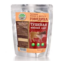 Готовое блюдо "Говядина тушеная (тушенка) высший сорт" (Кронидов) Коробка 15шт*250гр, 3,75кг