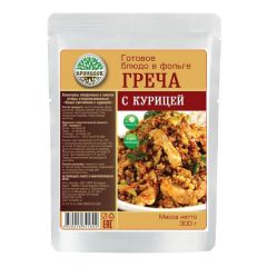 Готовое блюдо "Каша гречневая с курицей" 300 г. (Кронидов)