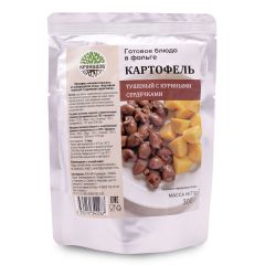 Готовое блюдо Картофель тушеный с куриными сердечками 300 г (Кронидов)