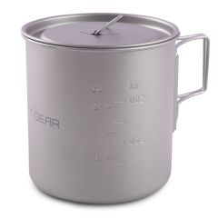 Кружкa с крышкой титановая T-Gear Titanium Mug With Lid 700, Объем, л: 0.7, Варианты:  , Страна-производитель: КИТАЙ