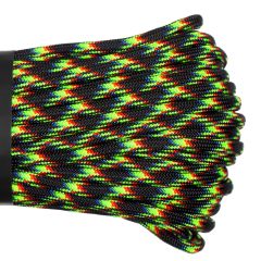 Паракорд 275 (мини) CORD nylon 10м RUS (galaxy), Название цвета: Зелёно-чёрный, Товаров в упаковке, шт: 1, Варианты:  , Страна-производитель: РОССИЯ