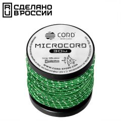 Микрокорд CORD катушка 30м светоотражающий (ultragreen), Название цвета: Голубой, Товаров в упаковке, шт: 1, Варианты:  , Страна-производитель: РОССИЯ
