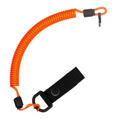 Страховочный тренчик из паракорда с креплением на ремень и карабином (neon orange), Название цвета: Оранжевый, Товаров в упаковке, шт: 1, Варианты:  , Страна-производитель: РОССИЯ