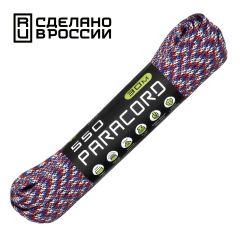 Паракорд 550 CORD nylon 30м RUS (patriot), Название цвета: Красно-синий, Товаров в упаковке, шт: 1, Варианты:  , Страна-производитель: РОССИЯ