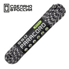 Паракорд 550 CORD nylon 30м RUS (urban camo), Название цвета: Черно-серый, Товаров в упаковке, шт: 1, Варианты:  , Страна-производитель: РОССИЯ