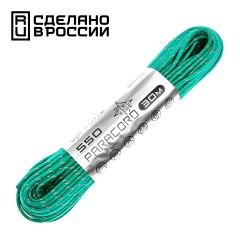 Паракорд 550 CORD nylon 30м RUS световозвращающий (emerald green), Название цвета: Зеленый, Товаров в упаковке, шт: 1, Варианты:  , Страна-производитель: РОССИЯ