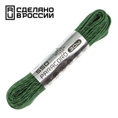 Паракорд 550 CORD nylon 30м RUS световозвращающий (ultragreen), Название цвета: Зеленый (Ultragreen), Товаров в упаковке, шт: 1, Варианты:  , Страна-производитель: РОССИЯ