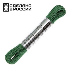 Паракорд 275 (мини) CORD nylon 30м RUS световозвращающий (ultragreen), 颜色名称: 绿色, 包装内商品数量，件: 1, 选项:  , 生产国: 俄罗斯