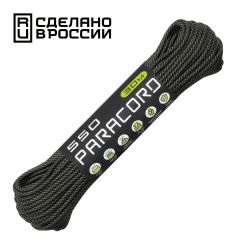 Паракорд 550 CORD nylon 30м RUS (wetland camo), Название цвета: Зелёно-чёрный, Товаров в упаковке, шт: 1, Варианты:  , Страна-производитель: РОССИЯ