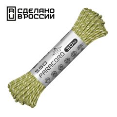 Паракорд 550 CORD nylon 30м RUS световозвращающий (moss), Название цвета: Светло-зеленый, Товаров в упаковке, шт: 1, Варианты:  , Страна-производитель: РОССИЯ