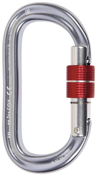 Карабин альпинистский CAMP Oval XL Lock, Blue, алюминиевый сплав, Название цвета: Голубой, Страна-производитель: КИТАЙ, изображение 3
