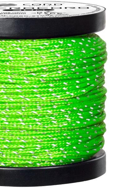 Микрокорд CORD катушка 10м светоотражающий (neon green), Название цвета: Салатовый, Товаров в упаковке, шт: 1, Варианты:  , Страна-производитель: РОССИЯ, изображение 2