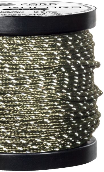 Микрокорд CORD катушка 30м светоотражающий (olive), Название цвета: Хаки, Товаров в упаковке, шт: 1, Варианты:  , Страна-производитель: РОССИЯ, изображение 2