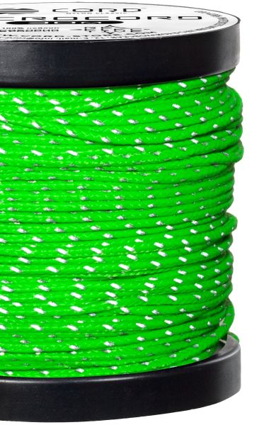 Микрокорд CORD катушка 30м светоотражающий (lime), Название цвета: Салатовый, Товаров в упаковке, шт: 1, Варианты:  , Страна-производитель: РОССИЯ, изображение 2