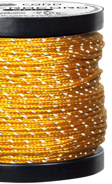 Микрокорд CORD катушка 30м светоотражающий (gold), Название цвета: Золотой, Товаров в упаковке, шт: 1, Варианты:  , Страна-производитель: РОССИЯ, изображение 2