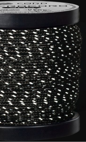 Микрокорд CORD катушка 30м светоотражающий (black), Название цвета: черный, Товаров в упаковке, шт: 1, Варианты:  , Страна-производитель: РОССИЯ, изображение 3