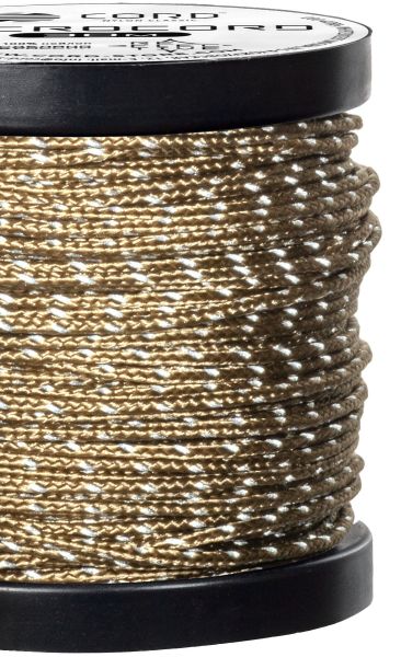 Микрокорд CORD катушка 30м светоотражающий (coyote), Название цвета: Светло-коричневый, Товаров в упаковке, шт: 1, Варианты:  , Страна-производитель: РОССИЯ, изображение 2