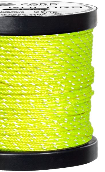 Микрокорд CORD катушка 30м светоотражающий (neon yellow), Название цвета: Жёлтый, Товаров в упаковке, шт: 1, Варианты:  , Страна-производитель: РОССИЯ, изображение 2