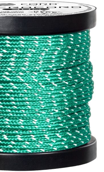 Микрокорд CORD катушка 30м светоотражающий (emerald green), Название цвета: Бирюзовый, Товаров в упаковке, шт: 1, Варианты:  , Страна-производитель: РОССИЯ, изображение 2
