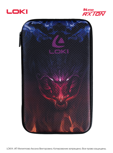 Ракетка для настольного тенниса LOKI Rxton Star R4 с чехлом профессиональная, изображение 9