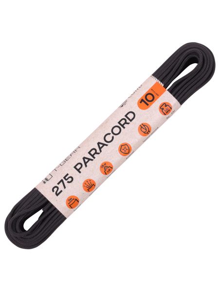 Паракорд 275 T-Gear x CORD nylon 10м (Black), Название цвета: черный, Страна-производитель: РОССИЯ, изображение 2
