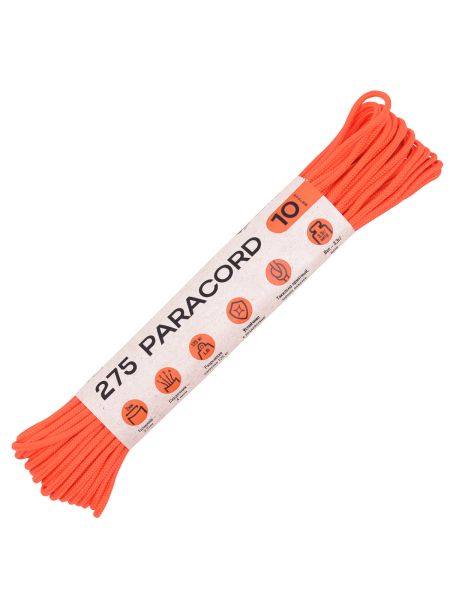 Паракорд 275 T-Gear x CORD nylon 10м (Neon Orange), Название цвета: Оранжевый, Страна-производитель: РОССИЯ, изображение 2