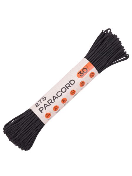 Паракорд 275 T-Gear x CORD nylon 30м (Black), Название цвета: черный, Страна-производитель: РОССИЯ, изображение 2