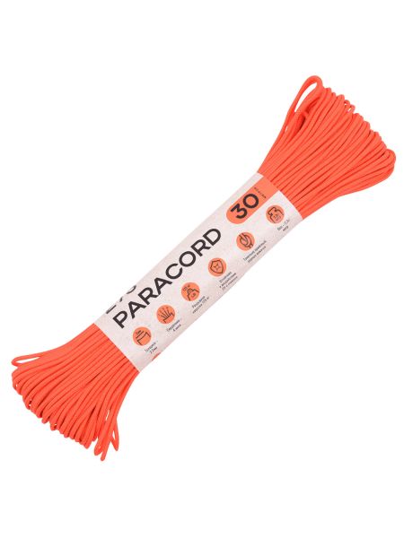 Паракорд 275 T-Gear x CORD nylon 30м (Neon Orange), Название цвета: Оранжевый, Страна-производитель: РОССИЯ, изображение 2