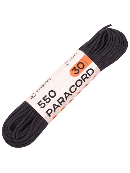 Паракорд 550 T-Gear x CORD nylon 30м (Black), Название цвета: черный, Страна-производитель: РОССИЯ, изображение 2