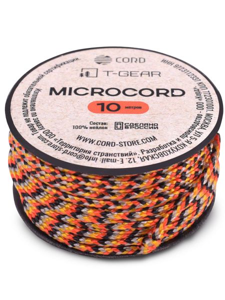 Микрокорд T-Gear x CORD nylon катушка 10м (Motley X), Название цвета: Motley X, Страна-производитель: РОССИЯ, изображение 2