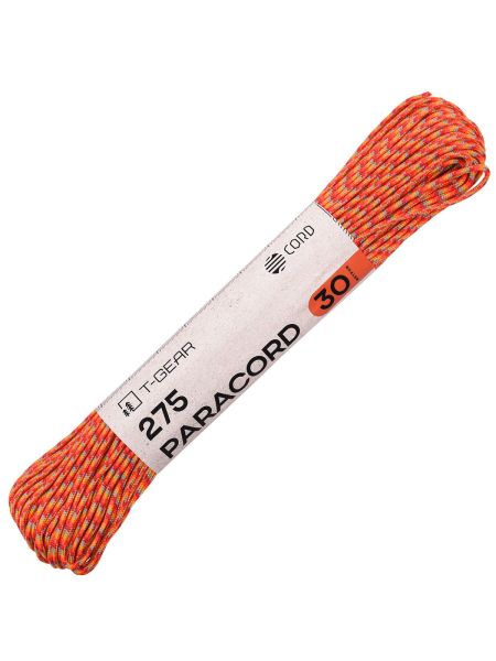 Паракорд 275 T-Gear x CORD nylon 30м (Orange Shades), Название цвета: Orange Shades, Страна-производитель: РОССИЯ, изображение 2