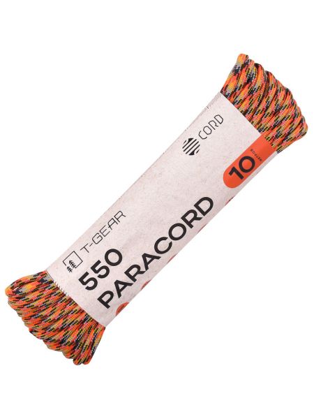 Паракорд 550 T-Gear x CORD nylon 10м (Motley X), Название цвета: Motley X, Страна-производитель: РОССИЯ, изображение 2