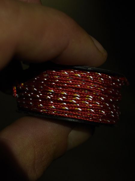 Микрокорд T-Gear x CORD nylon катушка 10м световозвращающий (Red'n'Stripes), Название цвета: Красный, Страна-производитель: РОССИЯ, изображение 4