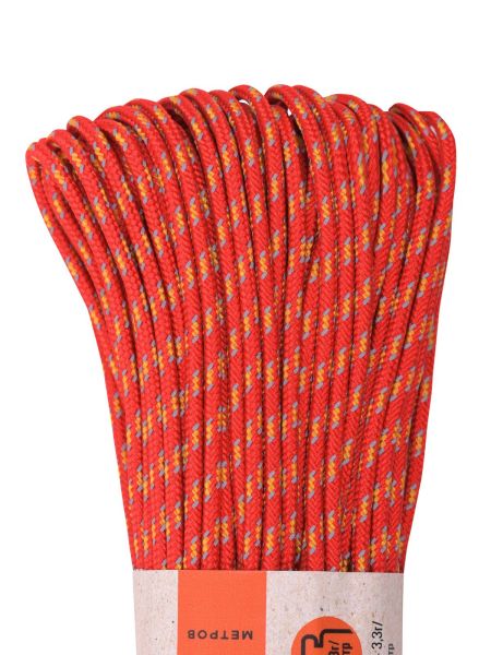 Паракорд 275 T-Gear x CORD nylon 30м световозвращающий (Red'n'Stripes), Название цвета: Красный, Страна-производитель: РОССИЯ, изображение 3