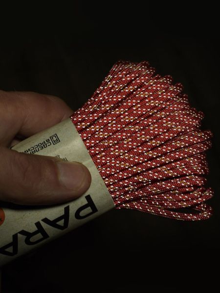 Паракорд 550 T-Gear x CORD nylon 30м световозвращающий (Red'n'Stripes), Название цвета: Красный, Страна-производитель: РОССИЯ, изображение 4