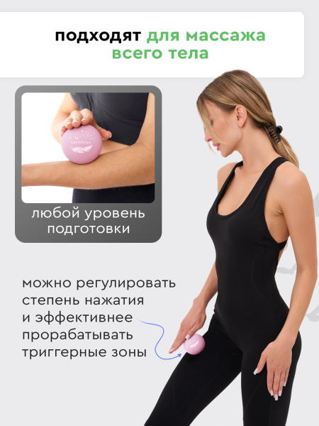 Набор массажных мячей МФР шарик для пилатеса, изображение 4