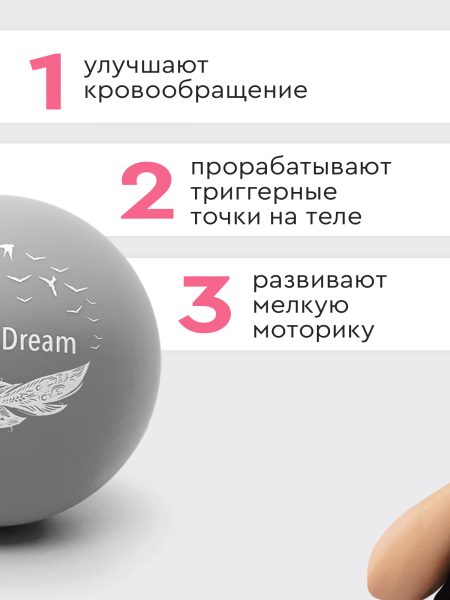 Набор массажных мячей МФР шарик для пилатеса, изображение 7