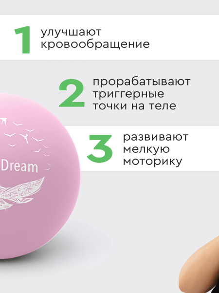 Набор массажных мячей МФР шарик для пилатеса, изображение 7