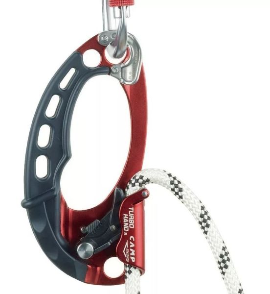 Зажим жумар TURBOHAND PRO CAMP, правый, алюминий, сталь, красный, изображение 6