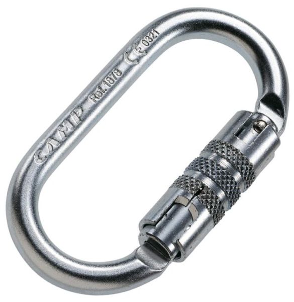 Карабин Oval PRO 3LOCK CAMP, стальной с автоматической муфтой, изображение 4
