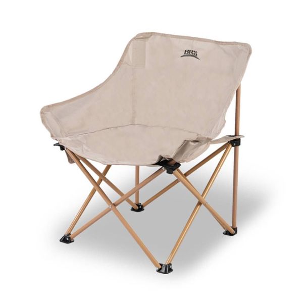Кресло складное Moon Chair 120 кг BRS Y01, Название цвета: Бежевый , Товаров в упаковке, шт: 1, Страна-производитель: КИТАЙ
