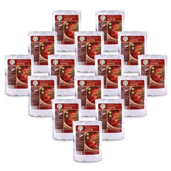 Готовое блюдо Борщ 300 г. (Кронидов) 15шт*300г, 4,5кг