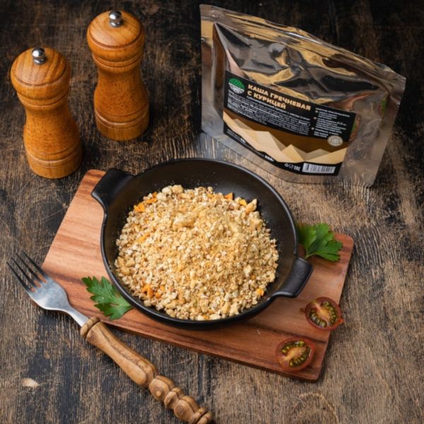 Сублимат Каша гречневая с курицей (Кронидов) 88 гр, Товаров в упаковке, шт: 1, Варианты:  , Страна-производитель: РОССИЯ, изображение 2