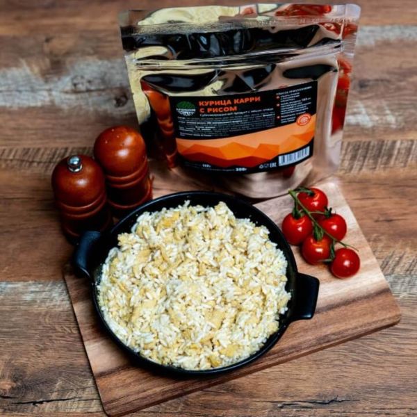 Сублимат Курица карри с рисом (Кронидов) 85 гр, Товаров в упаковке, шт: 1, Варианты:  , Страна-производитель: РОССИЯ, изображение 3