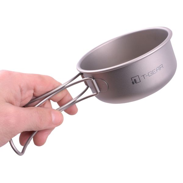 Миска с ручками титановая T-Gear Titanium Bowl 350, Объем, л: 0.35, Варианты:  , Страна-производитель: КИТАЙ, изображение 4