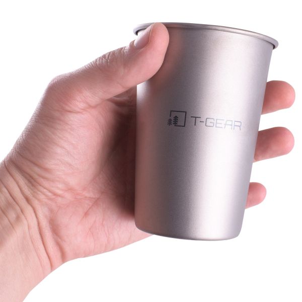 Стакан титановый T-Gear Titanium Beer Cup 300, Объем, л: 0.3, Варианты:  , Страна-производитель: КИТАЙ, изображение 4